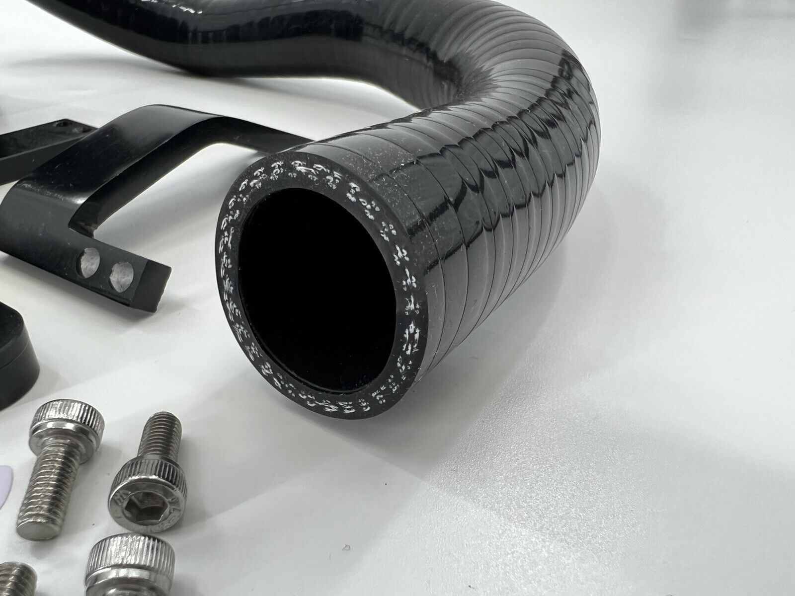 Jack Spania Racing billet catch can kit installed in engine bay for Audi VW MK7 Golf Gti 2.0T and 8V A3 TT S3.