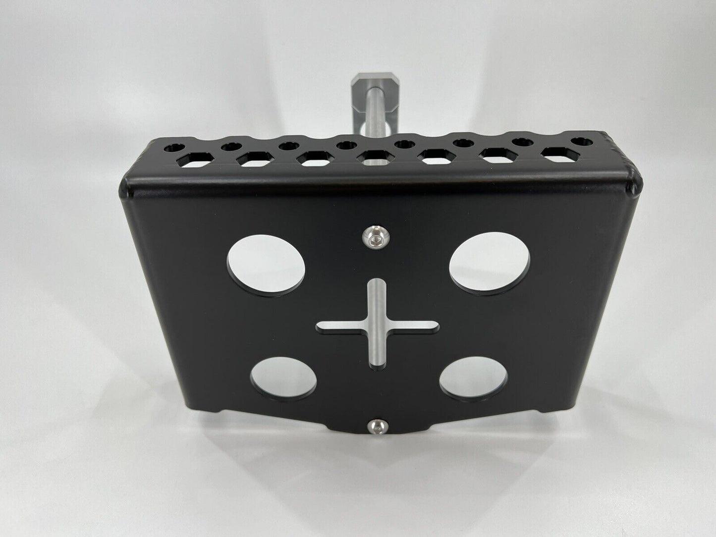 Battery relocation box for Honda Acura Integra Civic hatch Si Type R, made by Jack Spania Racing, shown in engine compartment.