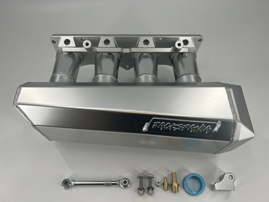 90mm Ultra Side Feed Intake Manifold for K Series engines by Jack Spania Racing, fits K20, K24, EG, EK, DC2, RSX models.