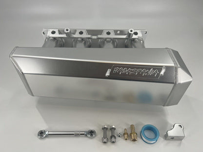 90mm K Series K20/K24 intake manifold by Jack Spania Racing, side feed plenum for EG, EK, DC2, RSX engine applications.