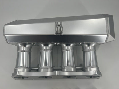 90mm K Series engine intake manifold by Jack Spania Racing for K20 and K24 engines, with side feed plenum for EG, EK, DC2, and RSX.