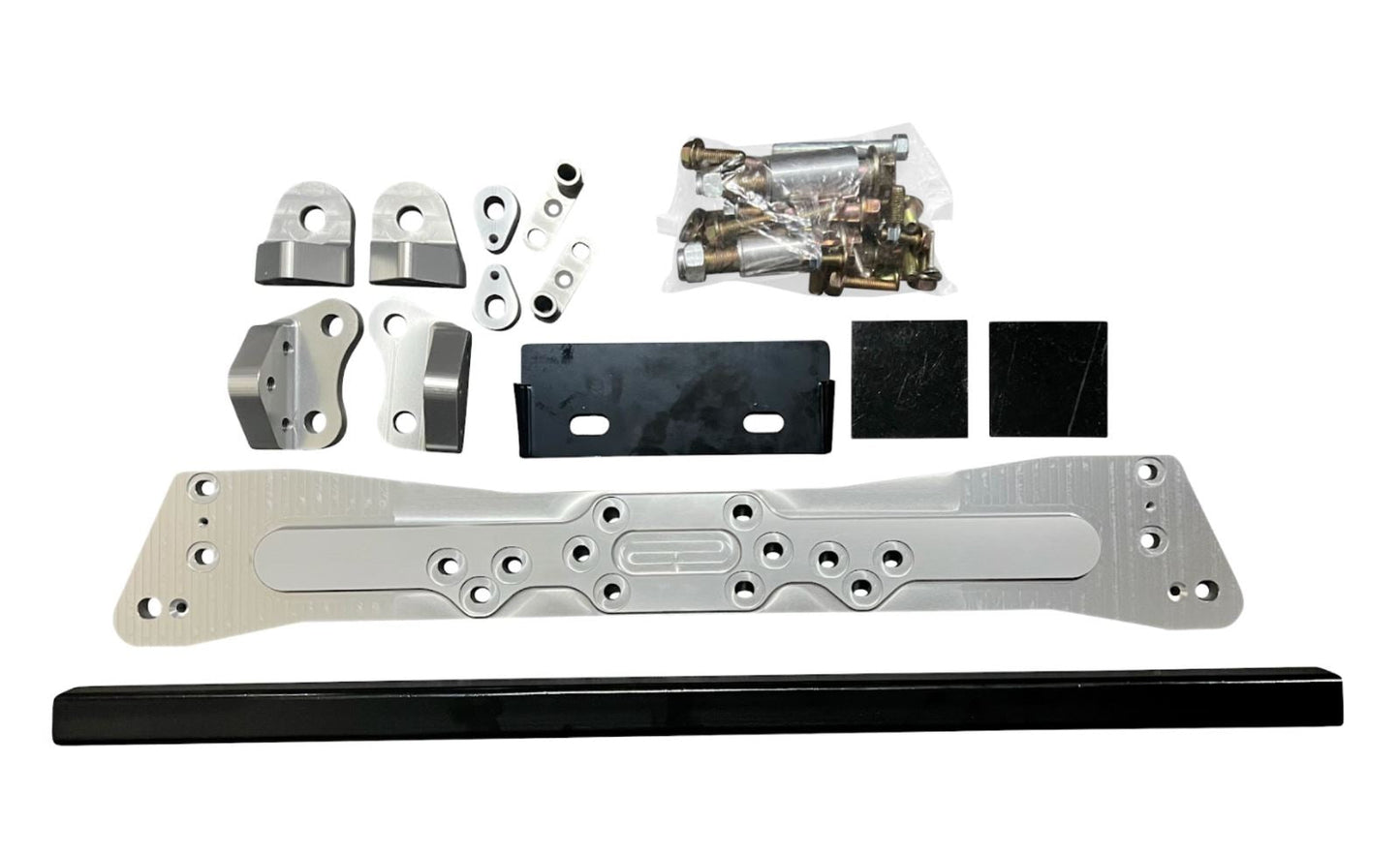 Jack Spania Racing AWD rear differential brace kit installed on a Honda Civic EG/DC2 92-95, 94-01 transmission part for stability.