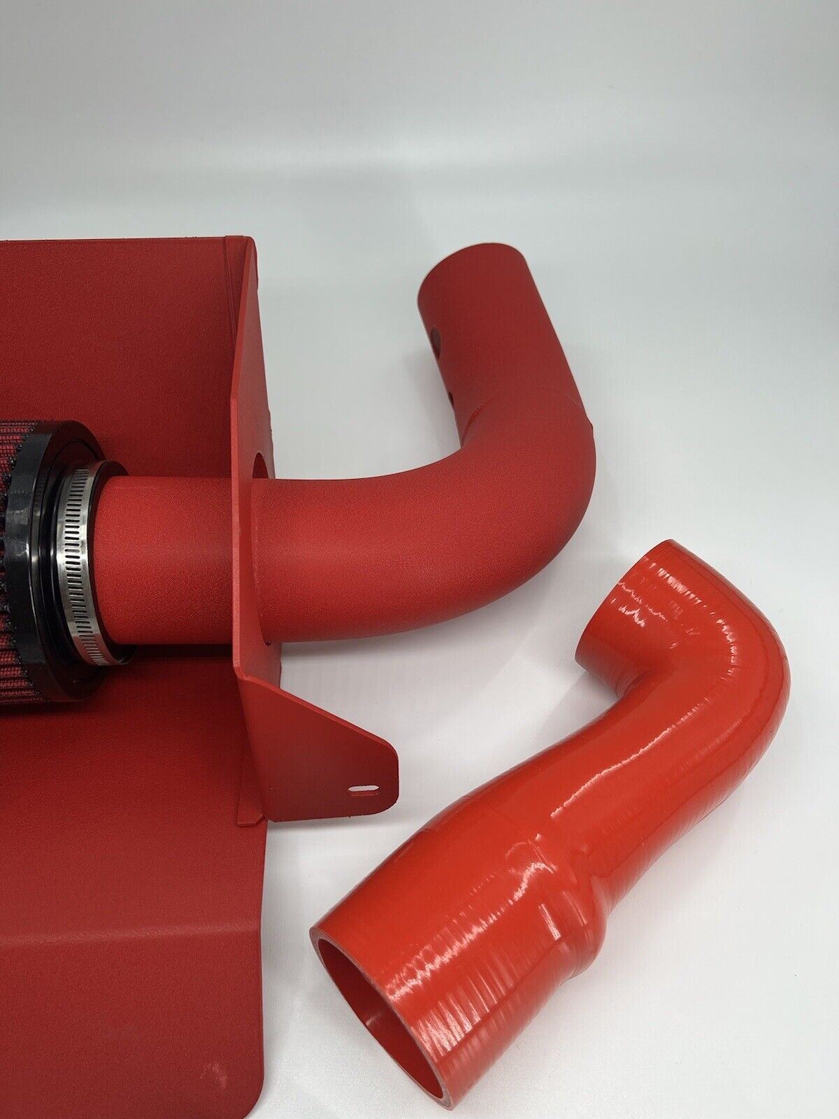 Polaris Slingshot aluminum high flow cold air intake by Jack Spania Racing installed on a 2015-2019 engine.