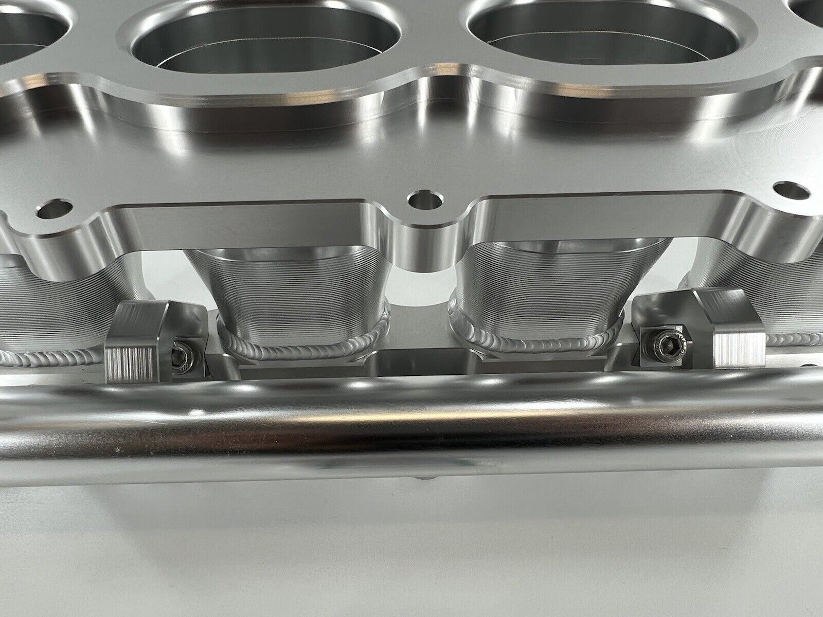 Jack Spania Racing billet B Series intake manifold adapter kit for Skunk2 Ultra Plenum, engine parts for performance upgrades.