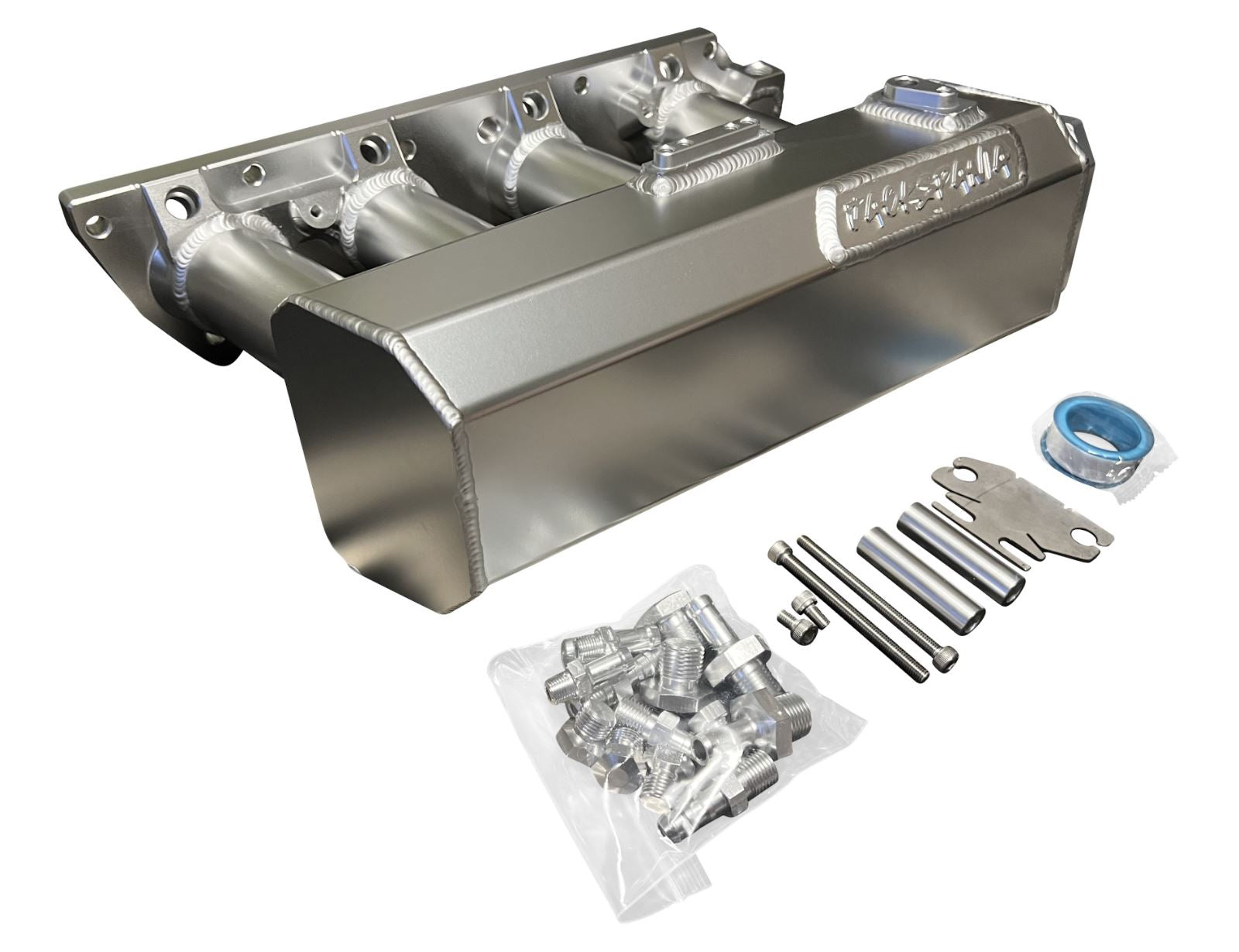 Jack Spania Racing K Series sheet metal intake manifold for K20Z3 and K24 engines, designed for K swap EG and EK Honda models.
