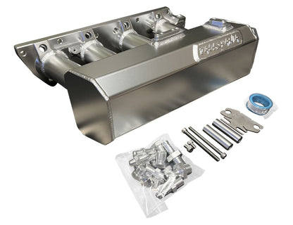 Jack Spania Racing K Series sheet metal intake manifold for K20Z3 and K24 engines, designed for K swap EG and EK Honda models.