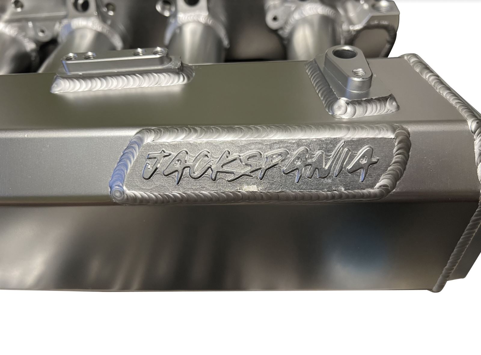 Jack Spania Racing K Series sheet metal intake manifold for K20Z3, K24, and K swap engines on EG and EK chassis.