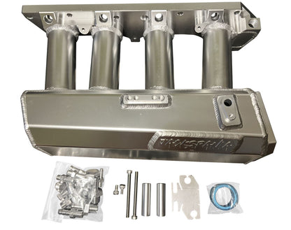 Jack Spania Racing K Series sheet metal intake manifold for K20Z3, K24, K swap engines on EG and EK Honda models.