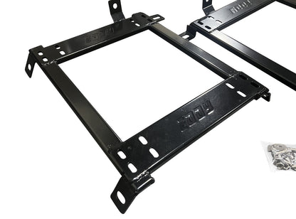 Jack Spania Racing seat base mount bracket for Honda Acura Civic EG EK DC2 engine parts, showing the metal bracket with mounting holes.