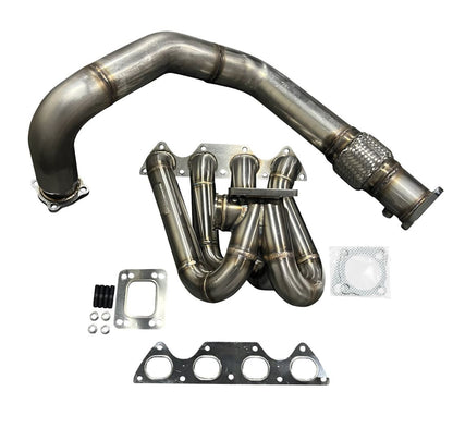 Jack Spania Racing B Series T3 T4 top mount turbo manifold pipe for GSR B16 B18 B20 Civic Si DC2, 44mm exhaust part