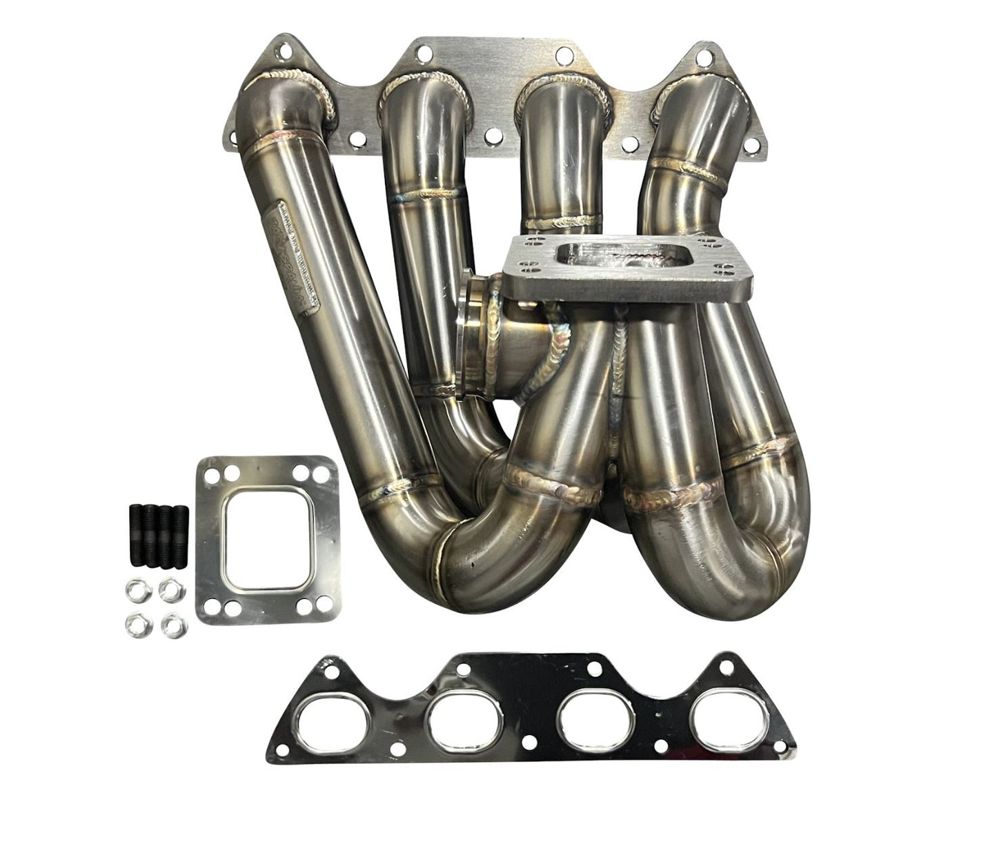 Jack Spania Racing B Series T3 T4 top mount turbo manifold pipe for GSR B16 B18 B20 Civic Si DC2 exhaust part