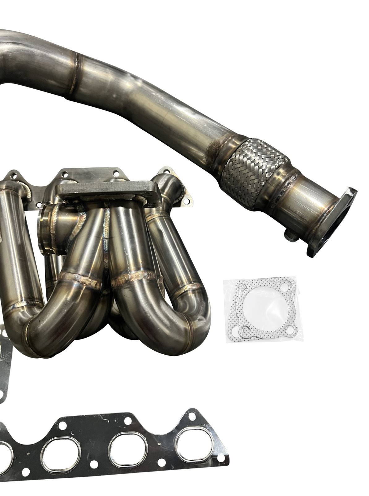 Jack Spania Racing B Series T3 T4 Top Mount Turbo Manifold Pipe for GSR B16 B18 B20 Civic Si DC2, 44mm exhaust connection