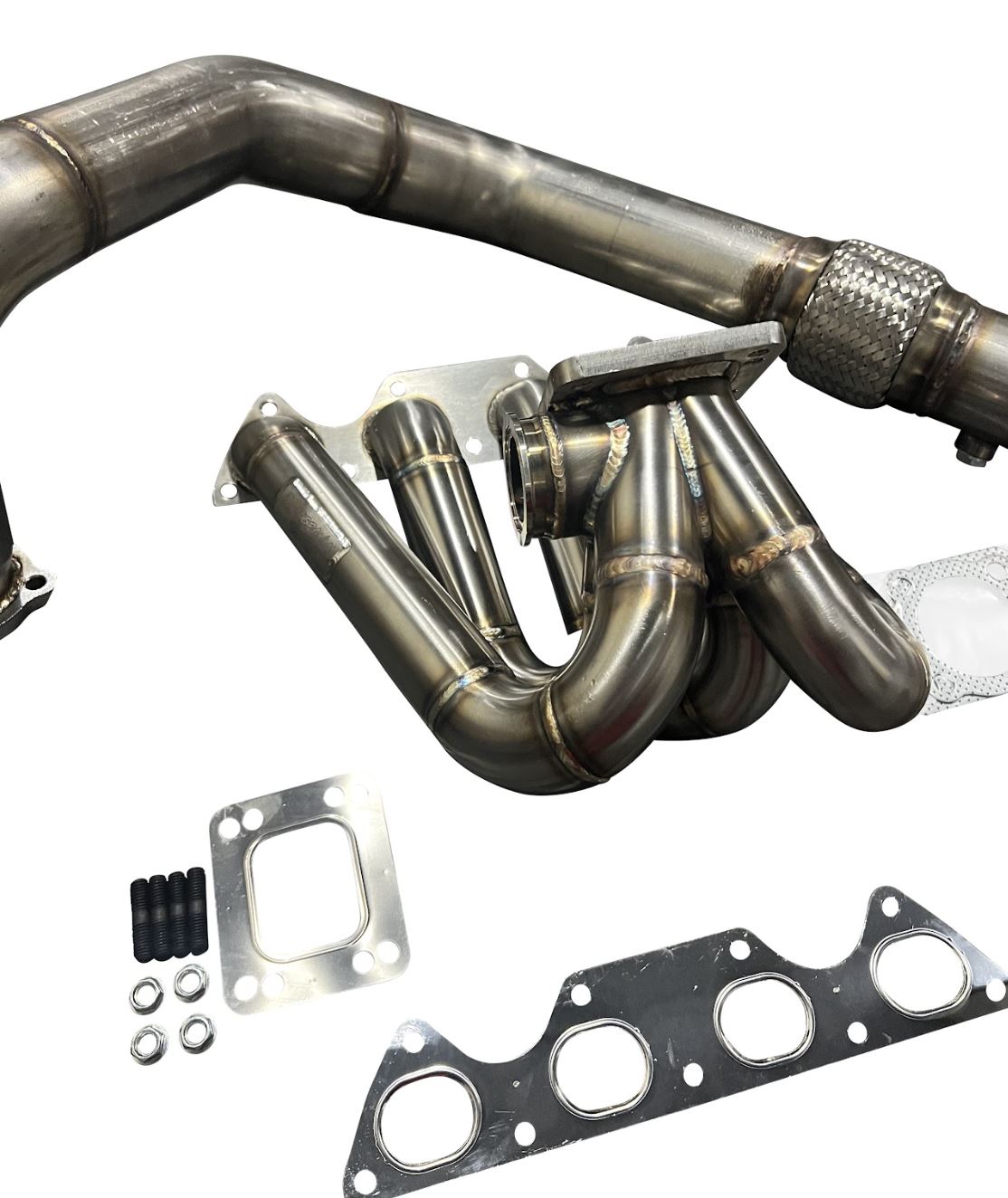 Jack Spania Racing B Series T3 T4 top mount turbo manifold pipe for GSR B16 B18 B20 Civic Si DC2 exhaust parts
