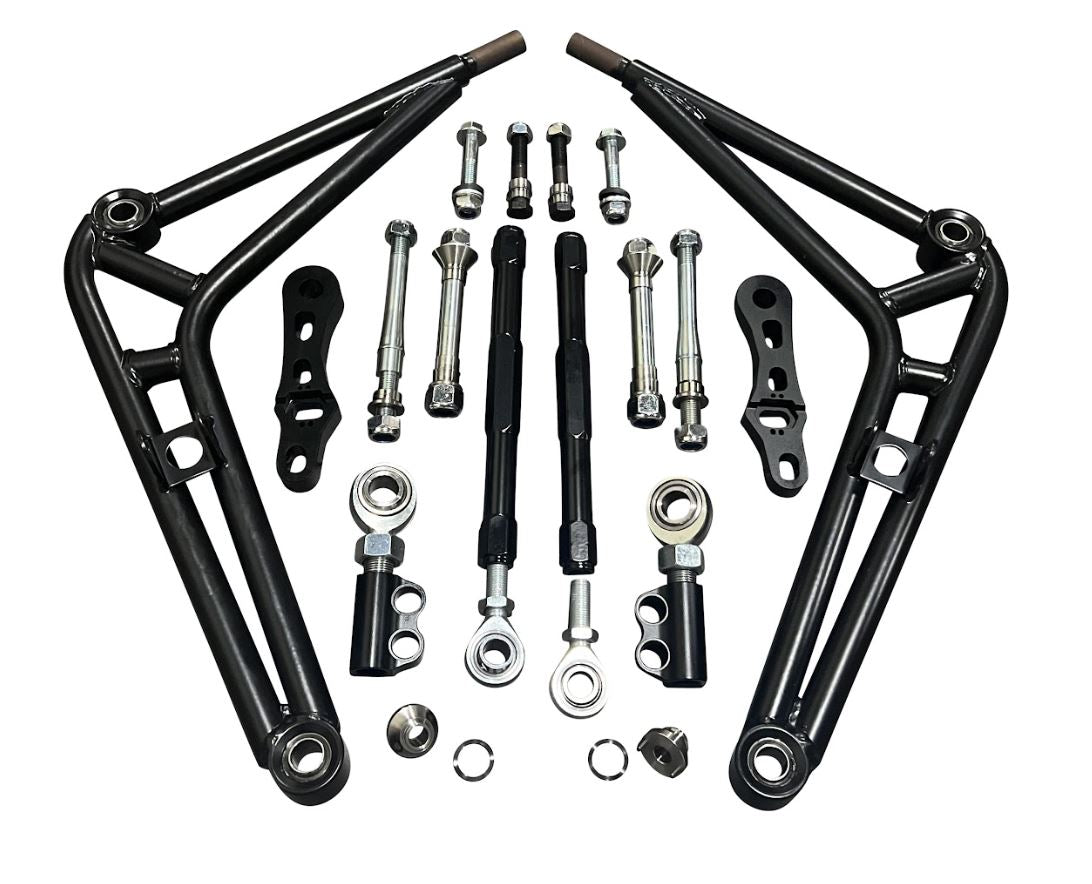 Jack Spania Racing adjustable drift lower control arm kit for BMW E36, wide angle front steering transmission part, high-performance upgrade
