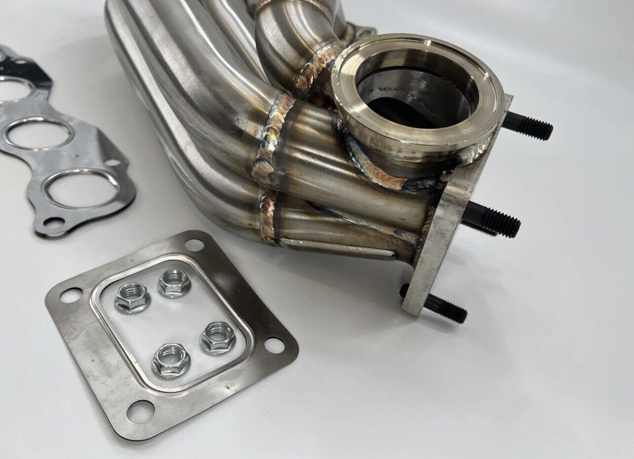 Jack Spania Racing turbo sidewinder manifold for K Series K20 K24 engines with intercooler, GT35 T3 T4 flange, 60mm pipe