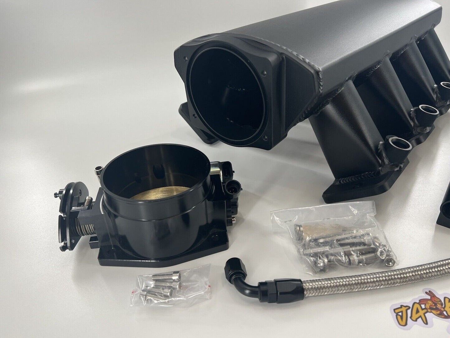 GM LS7 Intake Manifold Fabricated Aluminum 102mm EFI Fuel Injection Sheet LS USA - Jack Spania Racing