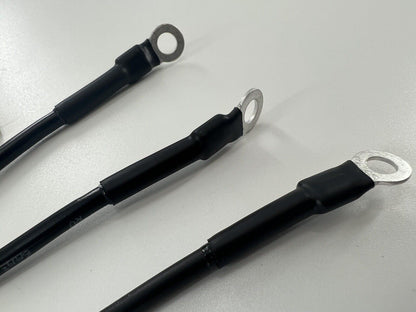 Heavy duty battery ground strap kit for Honda Acura B D H K series engines, transmission parts by Jack Spania Racing.