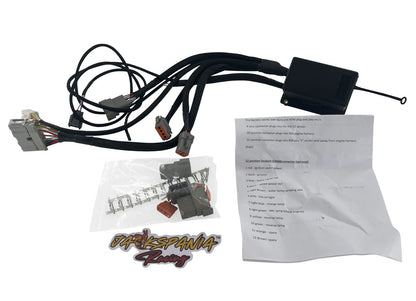 JackSpania Racing K Series chassis adapter race relay fuse box lead harness for K20 and K24 engine swaps.