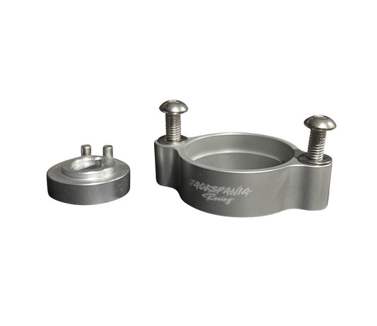 JackSpania Racing Billet B Series to K Series TPS Adapter Kit for K20 and K24 throttle bodies, engine parts for performance upgrades.