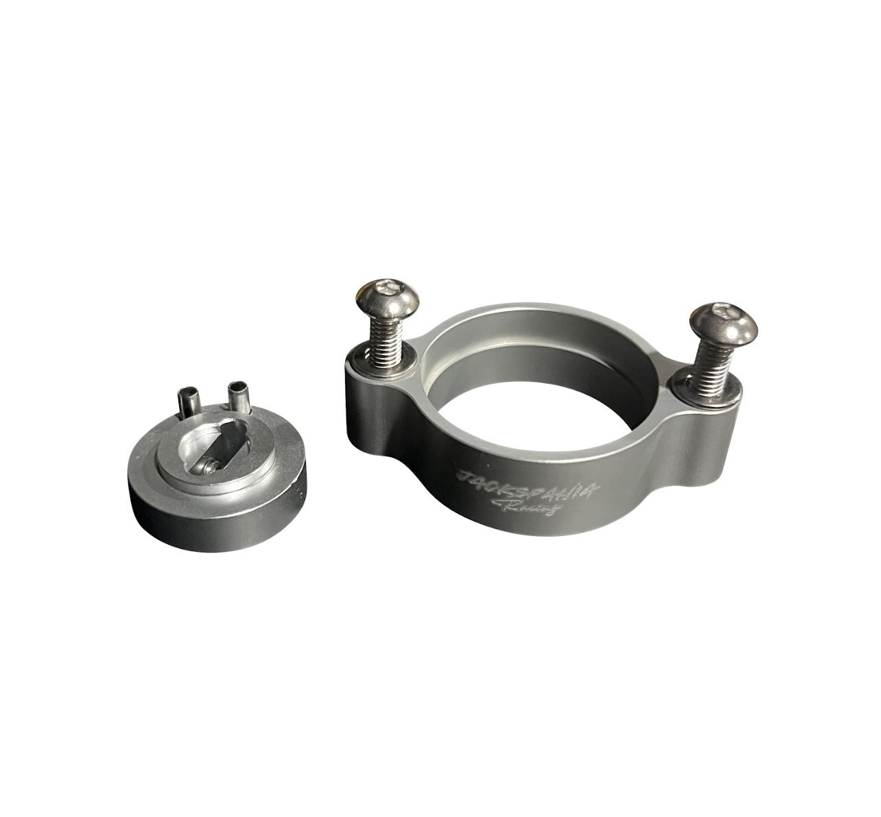 JackSpania Racing Billet B Series TPS Adapter Kit for B to K Series throttle bodies on K20 and K24 engines.