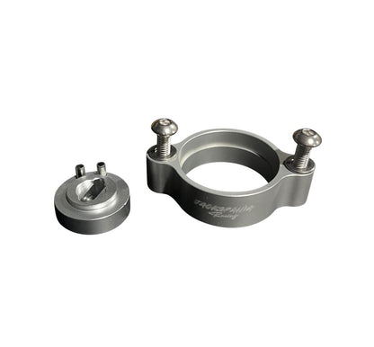JackSpania Racing Billet B Series TPS Adapter Kit for B to K Series throttle bodies on K20 and K24 engines.