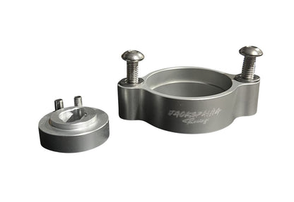 JackSpania Racing billet B series TPS adapter kit for B to K series throttle bodies on K20 and K24 engines.
