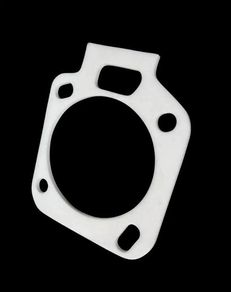 Jack Spania Racing K Series K20 K24 throttle body thermal gasket for Acura Honda Civic engine parts, showing the gasket and throttle body.