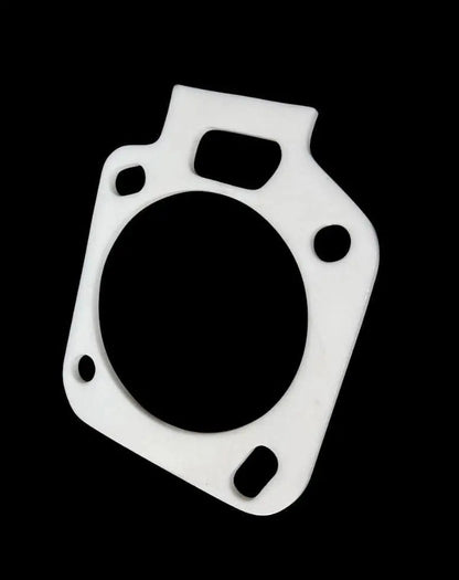 Jack Spania Racing K Series K20 K24 throttle body thermal gasket for Acura Honda Civic engine parts, showing the gasket and throttle body.