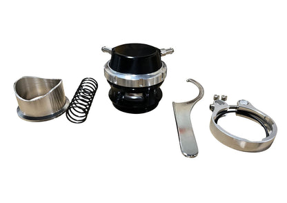 JackSpania Racing 50mm Race Port Blow Off Valve, high flow 330 CFM, engine part compatible with TiAL and Turbosmart turbos.