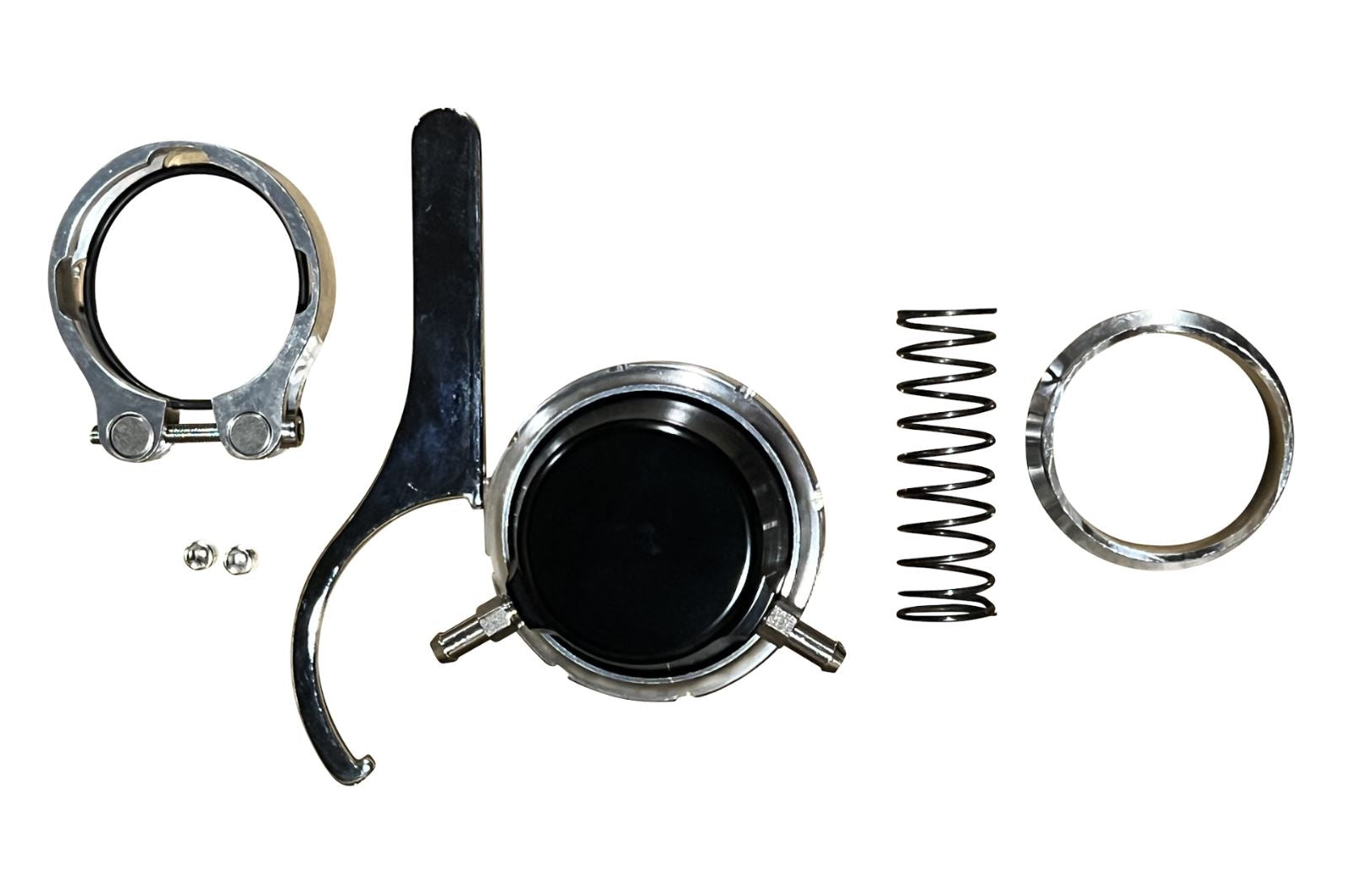 JackSpania Racing 50mm Race Port Blow Off Valve, high-flow engine part with 330 CFM for TiAL and Turbosmart turbosystems.