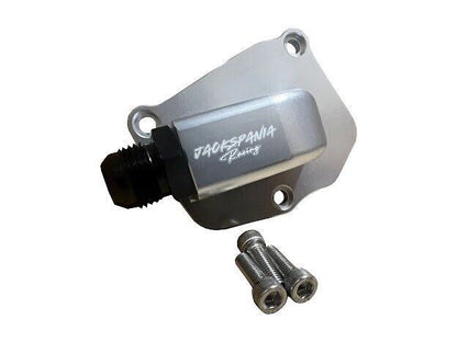 JackSpania Racing K Series K20 K24 timing chain tensioner oil return plate with 3 bolts, engine part for K20 and K24 engines.
