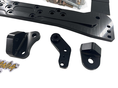 JackSpania Racing AWD rear differential brace for Honda Acura EK Civic Si Type R 96-00, enhances transmission stability.