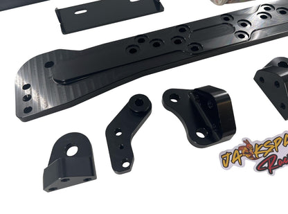 JackSpania Racing AWD rear differential brace for Honda Acura EK Civic Si Coupe Type R 96-00 transmission part, sturdy metal construction