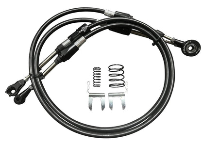 Heavy duty billet cable for 9th Gen Civic Si race spec shifter, compatible with 2012-2015 K24Z7 transmission, by JackSpania Racing.