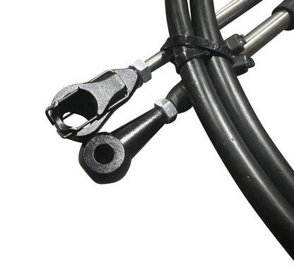 Heavy duty billet cable for 9th Gen Honda Civic Si race shifter, compatible with K24Z7 engine, by JackSpania Racing.