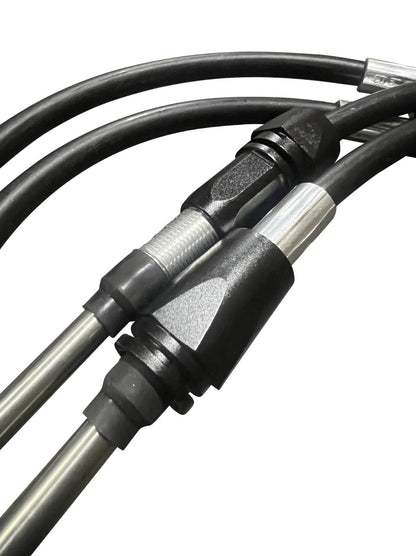 Heavy duty billet race spec shifter cables for 9th Gen Civic Si K24Z7 transmission, by JackSpania Racing, for 2012-2015 models