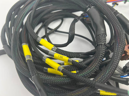 JackSpania Racing front end headlight wire tuck harness for Acura Integra DC and Civic USDM blinkers, engine wiring upgrade.
