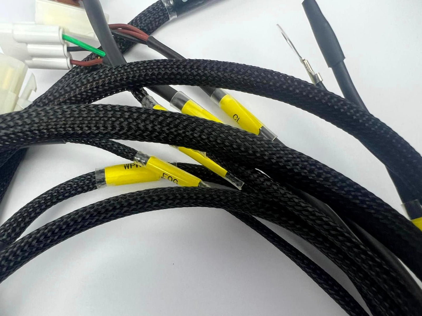 JackSpania Racing front end headlight wire tuck harness for Acura Integra DC and Civic blinkers, engine parts installation.