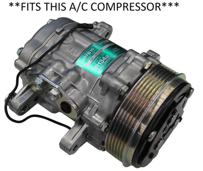 JackSpania Racing billet AC compressor adapter fitting for Sanden SD7B10 SD7B10 A/C units, suspension parts for vehicle repair.