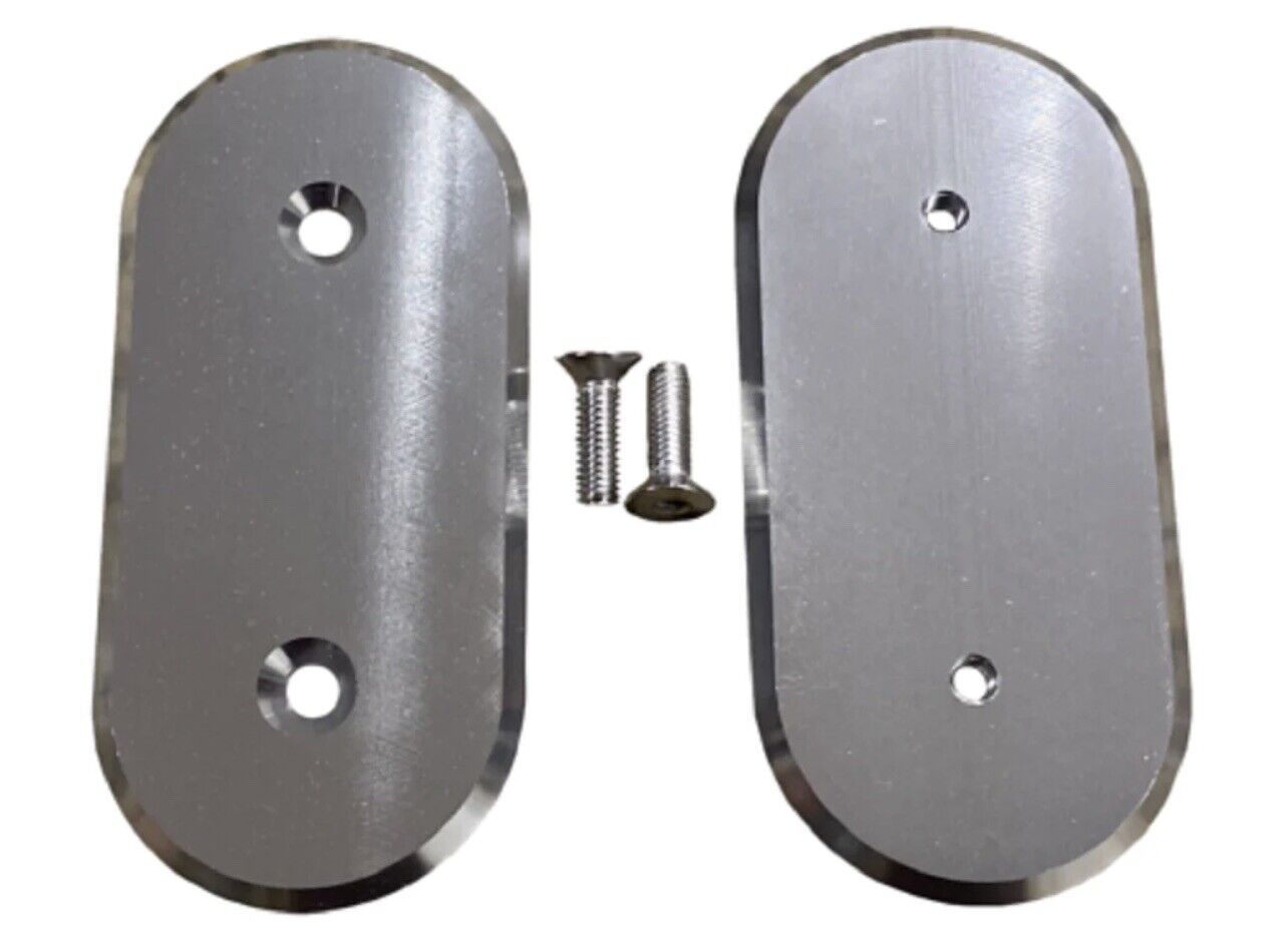 Exterior view of JackSpania Racing billet firewall harness block plug kit for Honda Acura Civic hatch Si DC2, designed for engine bay protection.