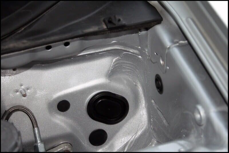 Exterior image of JackSpania Racing Billet Firewall Harness Block Plug Kit for Honda Acura Civic Hatch Si DC2, showing metal plugs and connectors.