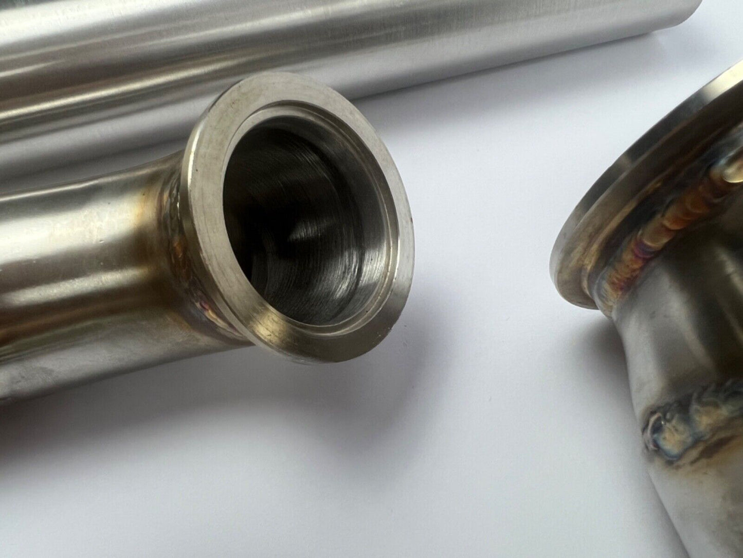 JackSpania Racing K Series hood exit up pipe and dump tube for top mount turbo manifold, made of durable 304 stainless steel exhaust parts.