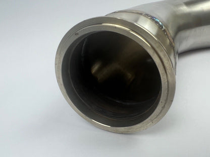 JackSpania Racing K Series Hood Exit Up Pipe and Dump Tube for top mount turbo manifold, made of durable 304 stainless steel.