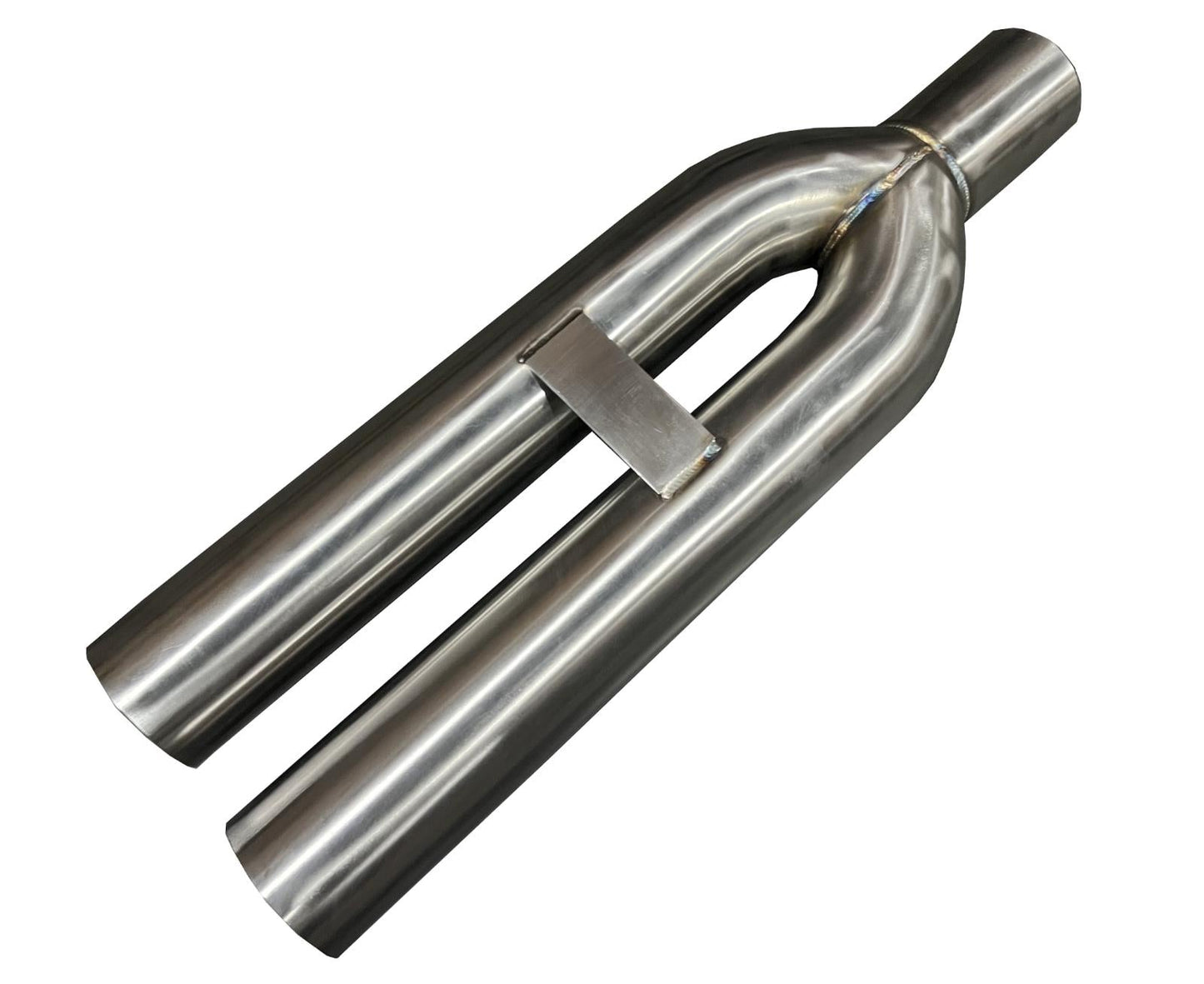 JackSpania Racing stainless steel twin straight blast pipe tip for exhaust, 3-inch inlet, durable muffler exhaust part.