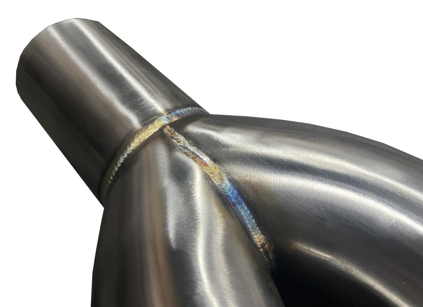 Stainless steel twin straight blast pipe tip for exhaust, 3-inch inlet, by JackSpania Racing, designed for universal muffler exhaust systems.