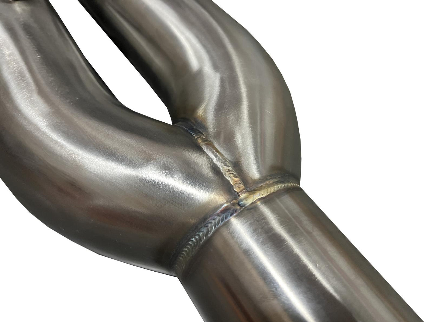 Universal stainless steel twin straight blast pipe tip for exhaust muffler, 3-inch inlet, by JackSpania Racing.