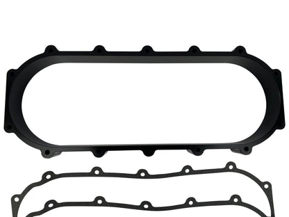 JackSpania Racing billet 2L liter plenum spacer plate for Skunk2 Ultra Race intake manifolds, 90mm engine parts.