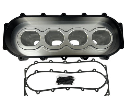JackSpania Racing billet 2L liter plenum spacer plate for Skunk2 Ultra Race intake manifolds, 90mm engine part.