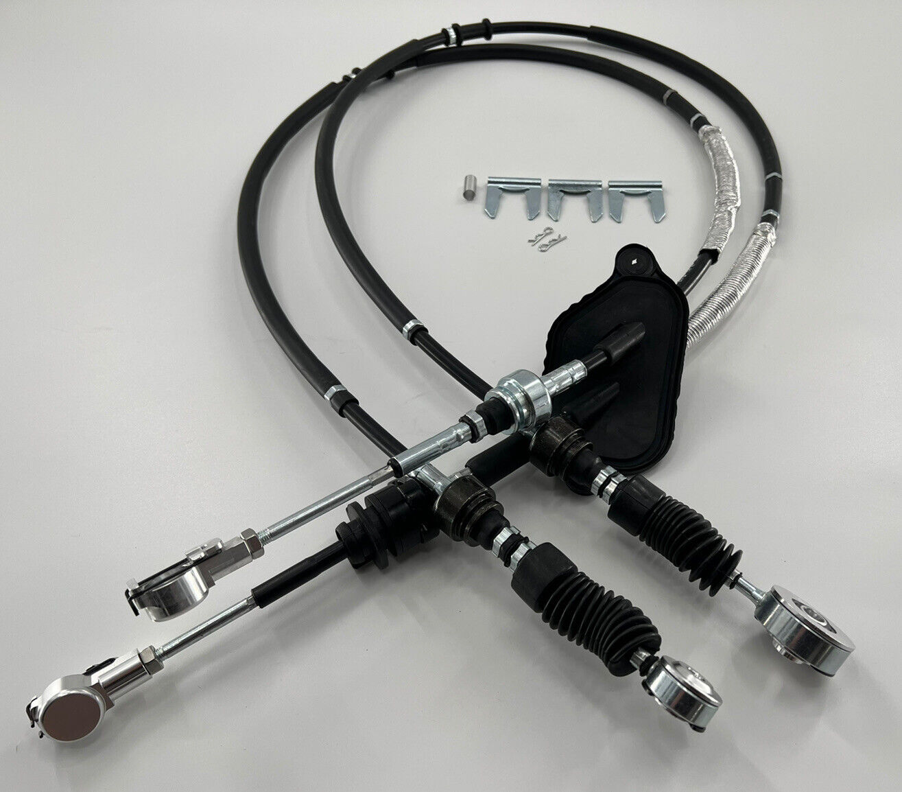 OEM Spec Street Shifter Cables Linkage for Honda Civic Si 2006-2011 by JackSpania Racing, close-up of transmission linkage components