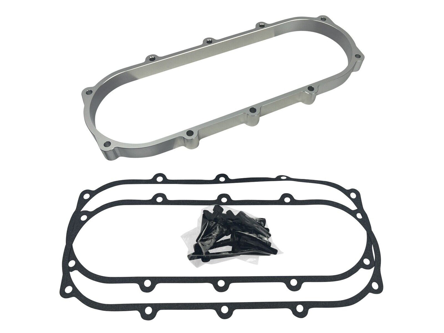 JackSpania Racing billet 1L plenum spacer plate for Skunk2 Ultra Race intake manifolds, 90mm engine part, durable metal construction